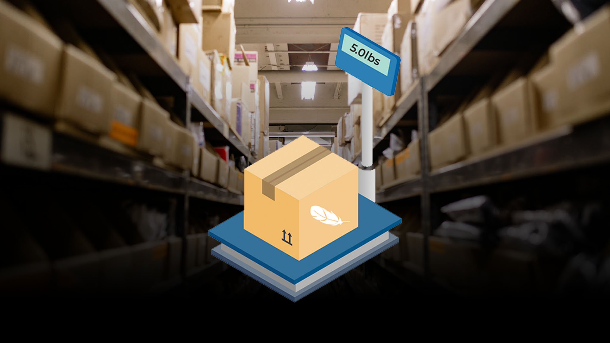 employee picking and packing item for shipment