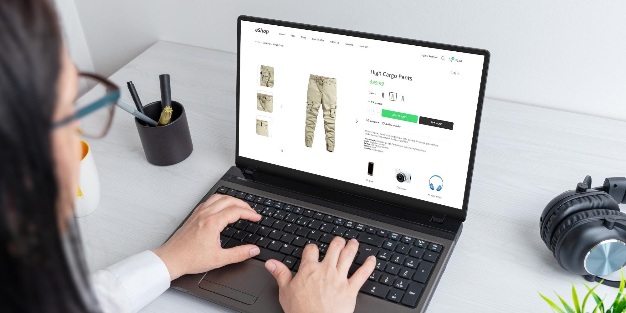 image of employee scanning label of product in warehouse