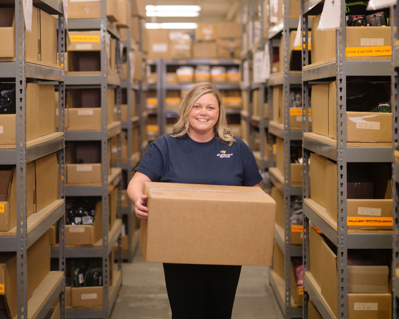 efs2020-0079 yellow custom packaging box on blue background