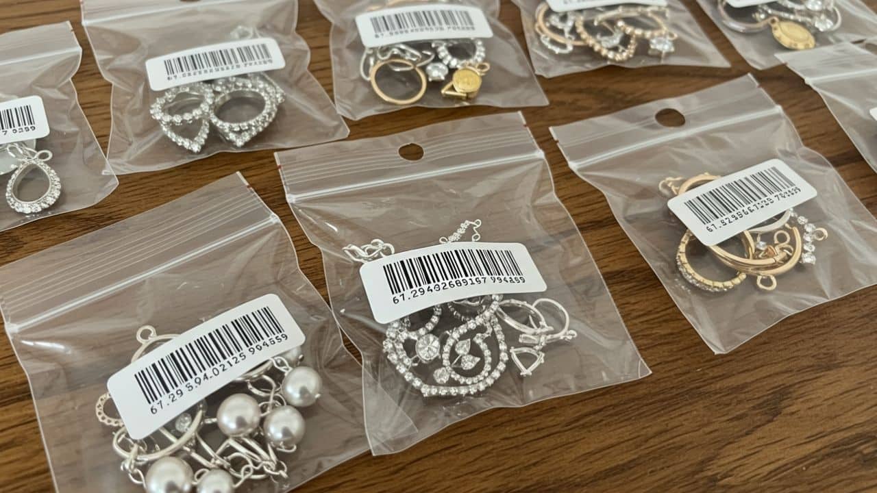 image of incorrect FBA Prep, overlapping FNSKU label over barcode