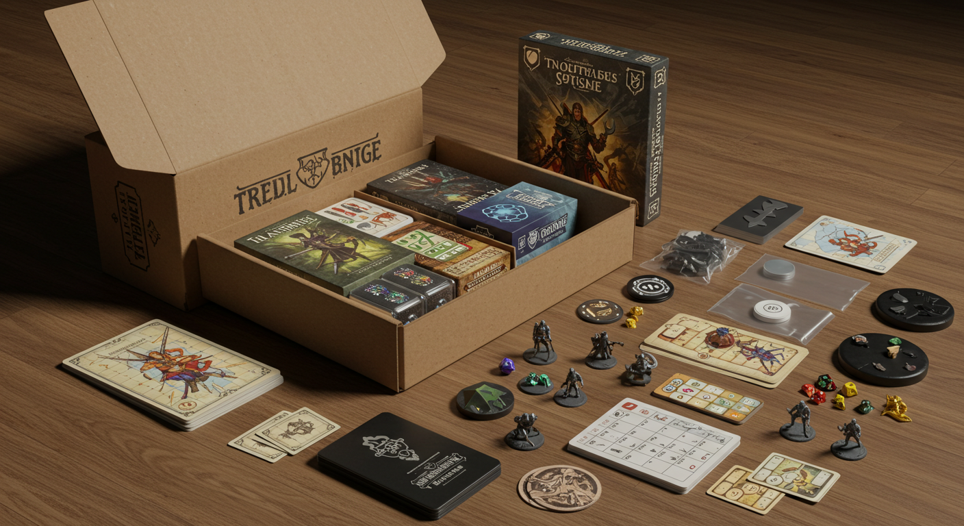 board game kitting photo of business partners signing a fulfillment contract