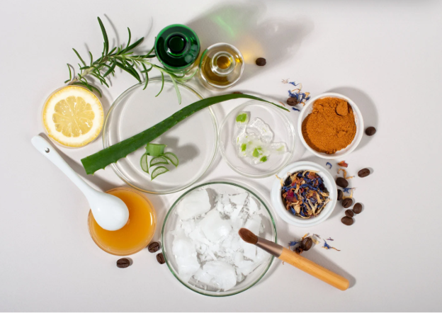 image of employee scanning label of product in warehouse